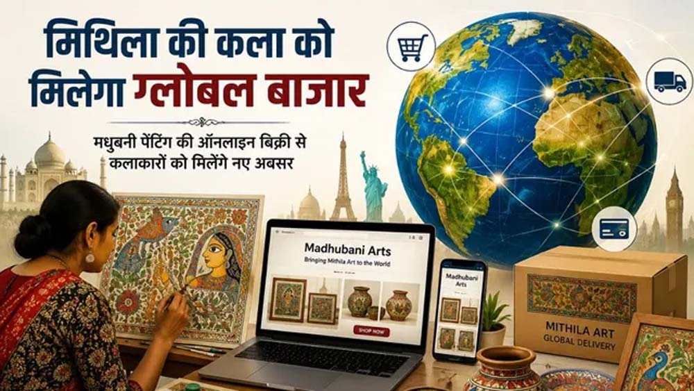 स्वतंत्रता दिवस पर लॉन्च होगा ‘मधुबनी आर्ट्स’ ई-कॉमर्स पोर्टल, कलाकारों को मिलेगा वैश्विक बाजार