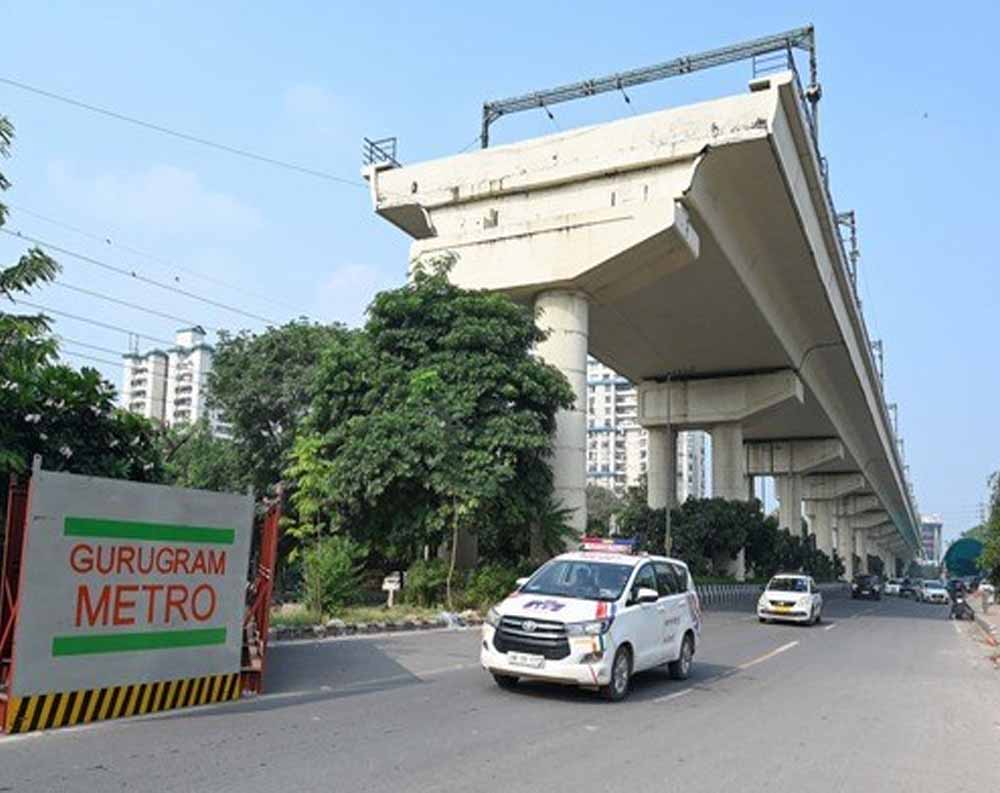 गुरुग्राम मेट्रो प्रोजेक्ट में बड़ी उपलब्धि, 160 टन का पहला यू-गर्डर स्थापित