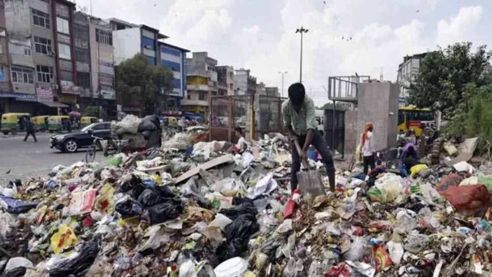 हरियाणा में सड़कों पर सड़ांध, हवा में धुआं; 14 दिन से थमी सफाई व्यवस्था